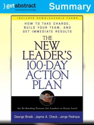 cover image of The New Leader's 100-Day Action Plan (Summary)